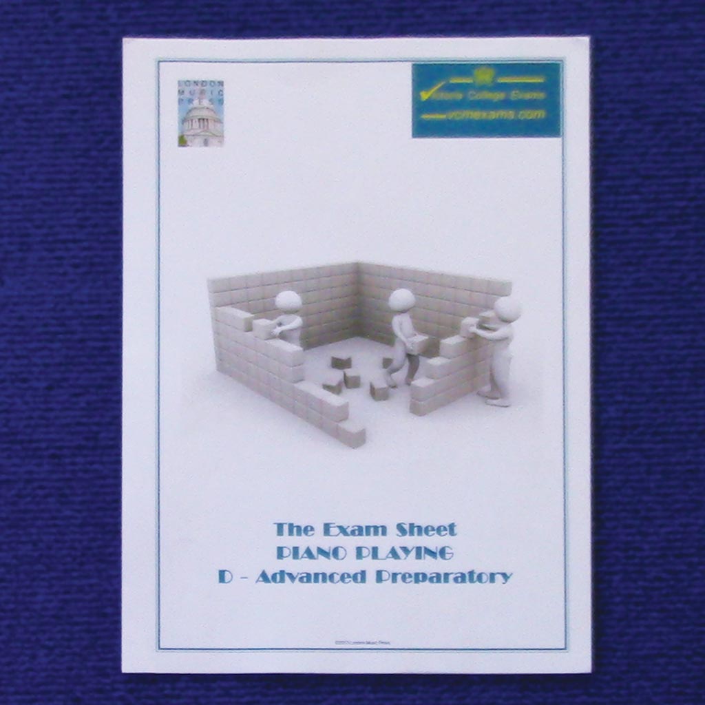 Grade 1 Piano Exam Sheet - VCM Publications