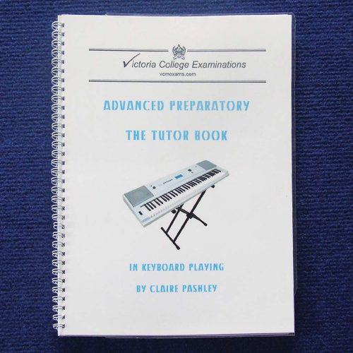 Advanced Preparatory Keyboard Tutor Book