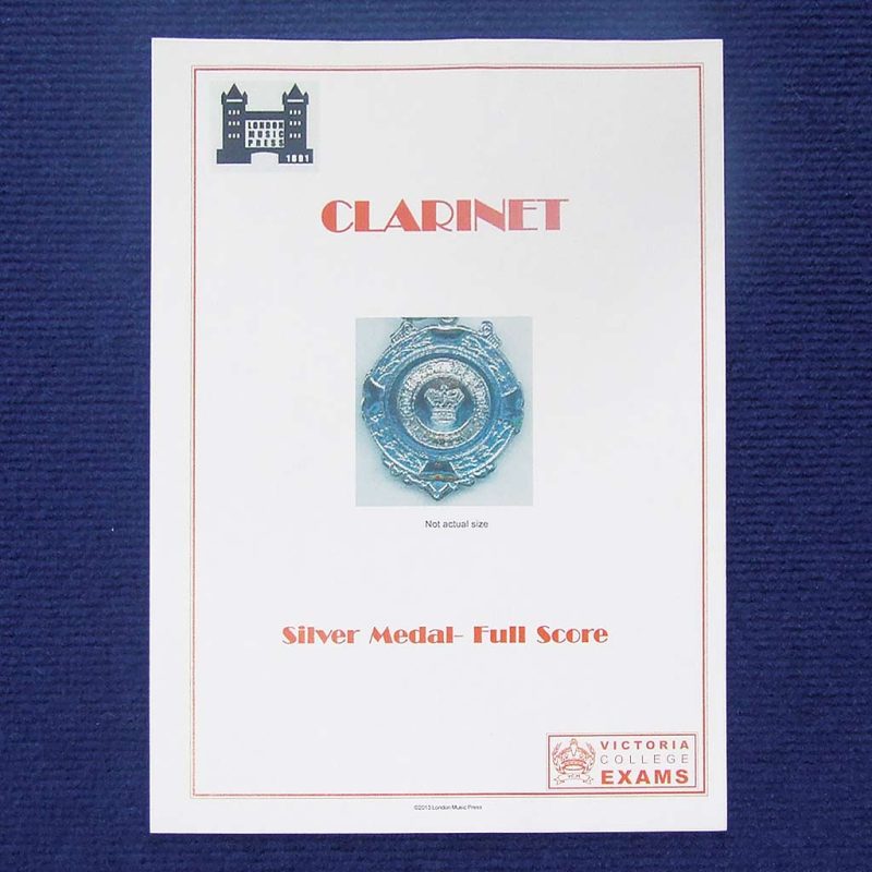 Clarinet silver medal full score