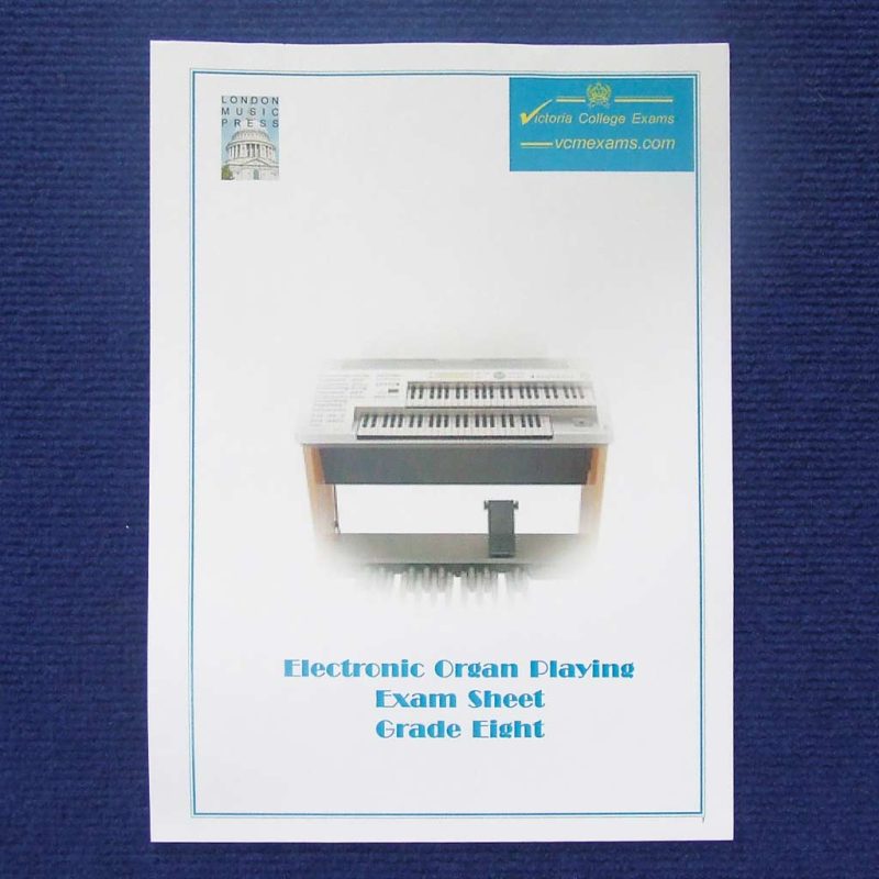 Electronic Organ Playing Exam Sheet Grade Eight